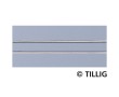 Tillig AKTION 87512 - Straßenbahn Gleis gerade einspurig 105,6 mm - Asphalt/Betonstruktur