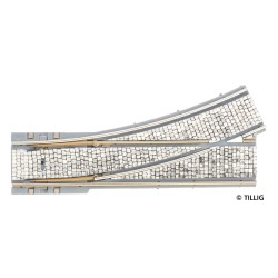 Tillig AKTION 87583 - Straßenbahn WL Weiche links R250/25° - Pflastersteinstruktur Tillig AKTION 87583 - Straßenbahn WL Weiche links R250/25° - Pflastersteinstruktur